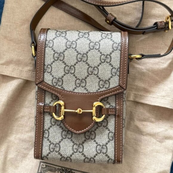 Authentic Gucci Horsebit 1955 mini crossbody bag - Picture 1 of 7